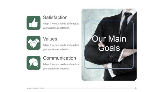 Our Main Goals Ppt PowerPoint Presentation Guide Our Main Goals Ppt PowerPoint Presentation Guide