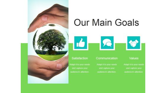 Our Main Goals Ppt PowerPoint Presentation Rules Our Main Goals Ppt PowerPoint Presentation Rules