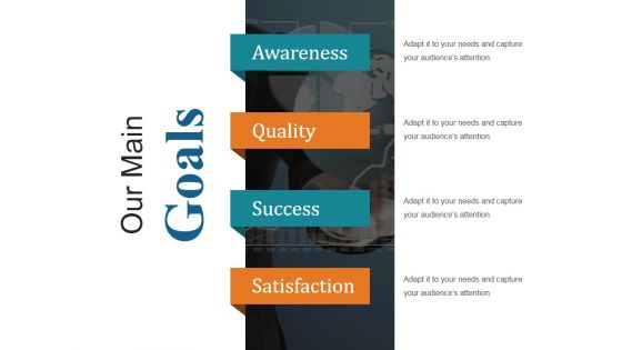 Our Main Goals Ppt PowerPoint Presentation Samples