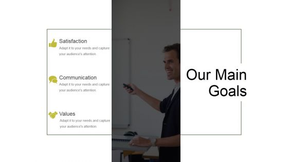 Our Main Goals Ppt PowerPoint Presentation Slides