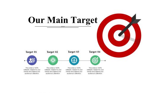 Our Main Target Ppt PowerPoint Presentation Gallery Gridlines