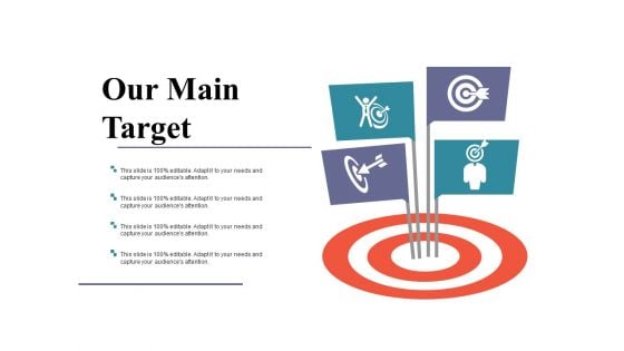 Our Main Target Ppt PowerPoint Presentation Ideas Microsoft Our Main Target Ppt PowerPoint Presentation Ideas Microsoft