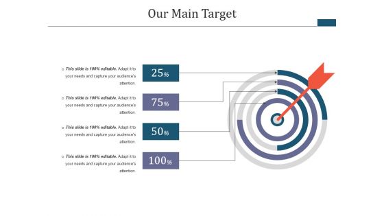 Our Main Target Ppt PowerPoint Presentation Layouts Picture