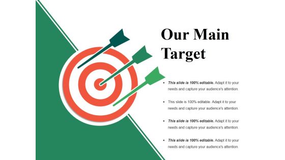 Our Main Target Ppt PowerPoint Presentation Slides Download