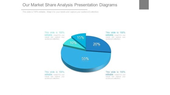 Our Market Share Analysis Presentation Diagrams