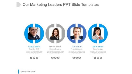 Our Marketing Leaders Ppt Presentation Our Marketing Leaders Ppt Presentation