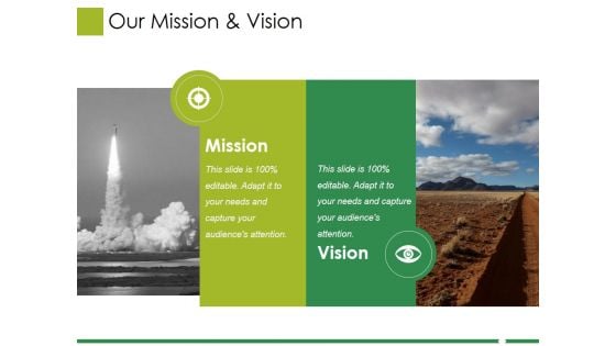 Our Mission And Vision Ppt PowerPoint Presentation Inspiration Styles