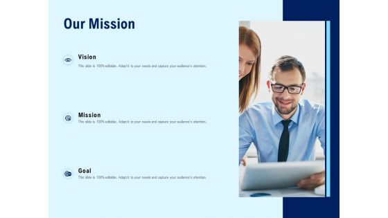 Our Mission Business Marketing Ppt PowerPoint Presentation Inspiration Deck
