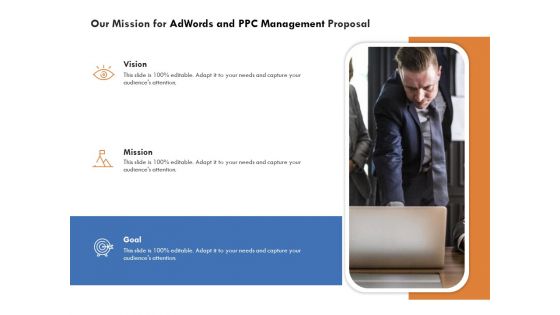 Our Mission For Adwords And PPC Management Proposal Pictures PDF