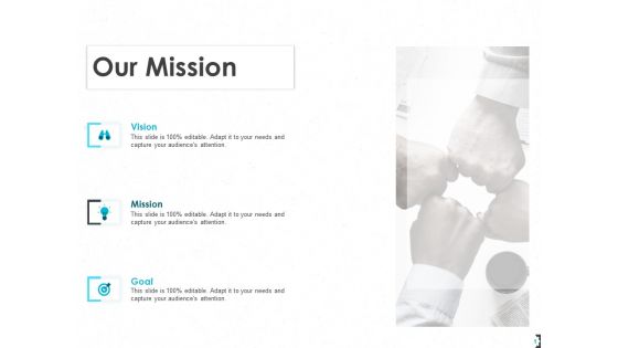 Our Mission Goal Ppt PowerPoint Presentation File Graphics Design