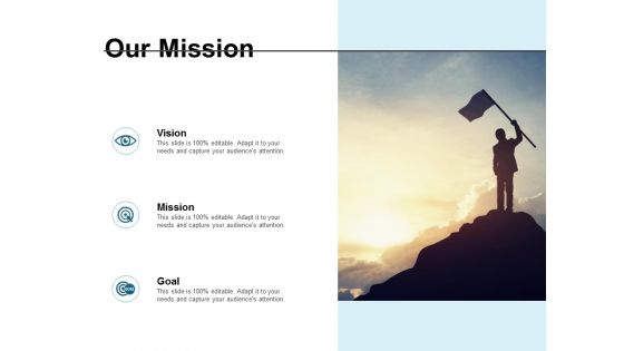 Our Mission Goal Ppt PowerPoint Presentation Professional Clipart