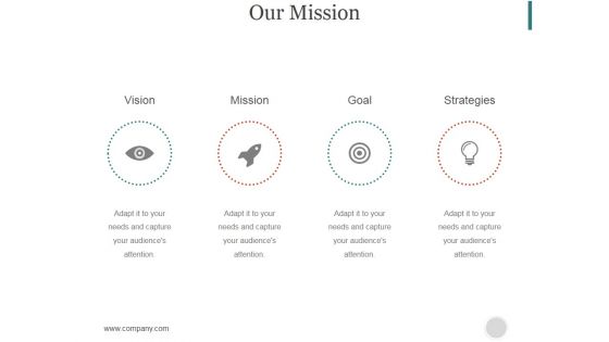 Our Mission Ppt PowerPoint Presentation Professional