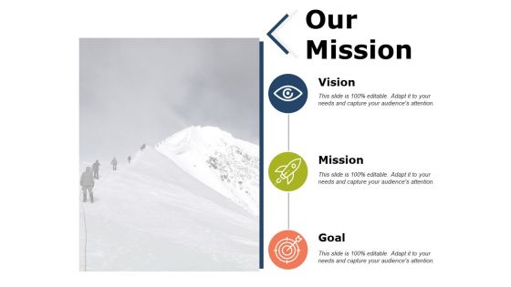 Our Mission Ppt PowerPoint Presentation Slides Design Ideas