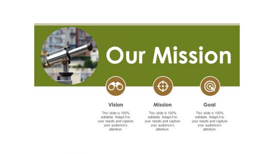 Our Mission Ppt PowerPoint Presentation Slides Professional