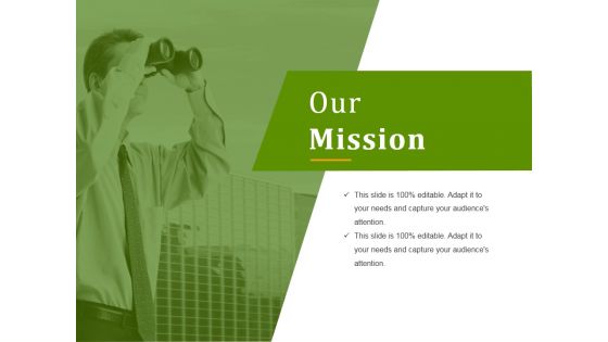 Our Mission Ppt PowerPoint Presentation Tips