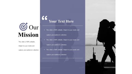 Our Mission Ppt PowerPoint Presentation Visual Aids Gallery