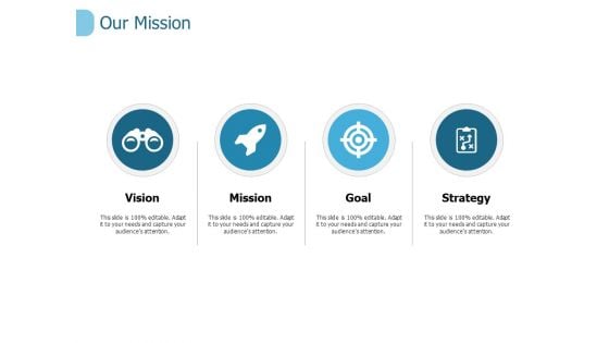 Our Mission Strategy Ppt PowerPoint Presentation Slides Graphics Template