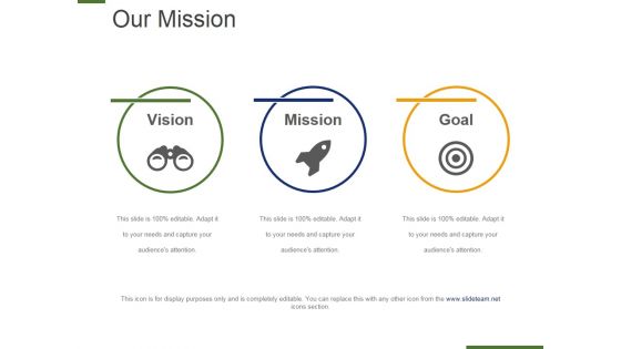 Our Mission Template 2 Ppt PowerPoint Presentation Model Outfit