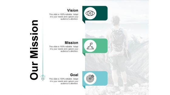 Our Mission Vision Goal Ppt Powerpoint Presentation Guidelines