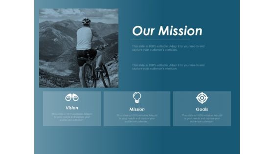 Our Mission Vision Goal Ppt Powerpoint Presentation Model Introduction