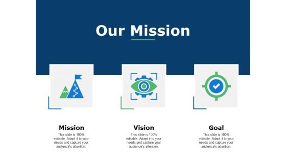 Our Mission Vision Goal Ppt Powerpoint Presentation Model Layout