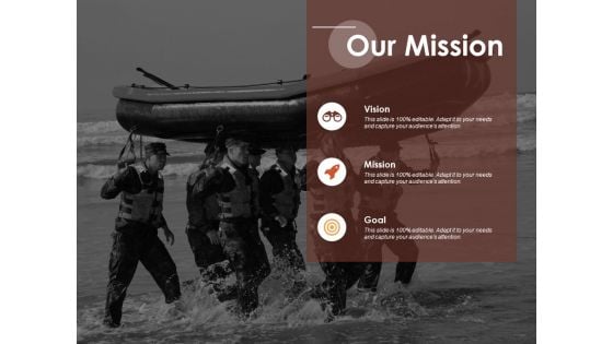 Our Mission Vision Goal Ppt Powerpoint Presentation Outline Brochure