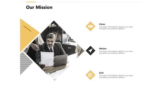 Our Mission Vision Goal Ppt PowerPoint Presentation Outline Graphics Example