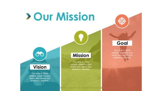 Our Mission Vision Goal Ppt PowerPoint Presentation Slides Guide