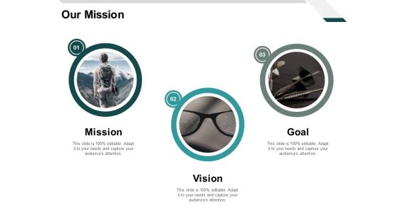 Our Mission Vision Goal Ppt PowerPoint Presentation Summary Maker