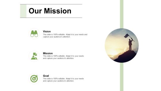 Our Mission Vision Goal Ppt PowerPoint Presentation Visual Aids Model