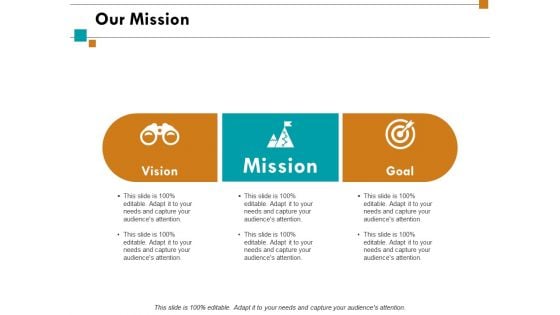 Our Mission Vision Goals Ppt Powerpoint Presentation Infographics Design Templates