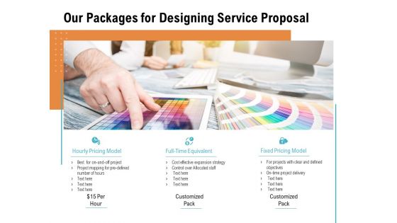 Our Packages For Designing Service Proposal Ppt PowerPoint Presentation Styles Icons