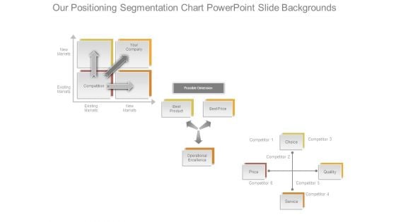 Our Positioning Segmentation Chart Powerpoint Slide Backgrounds