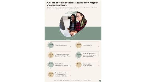 Our Process Proposal For Construction Project Contractual Work Wd One Pager Sample Example Document Our Process Proposal For Construction Project Contractual Work Wd One Pager Sample Example Document