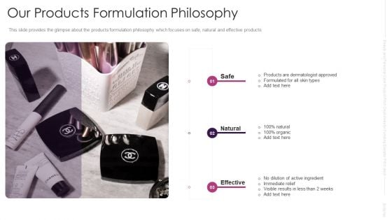 Our Products Formulation Philosophy Portrait PDF