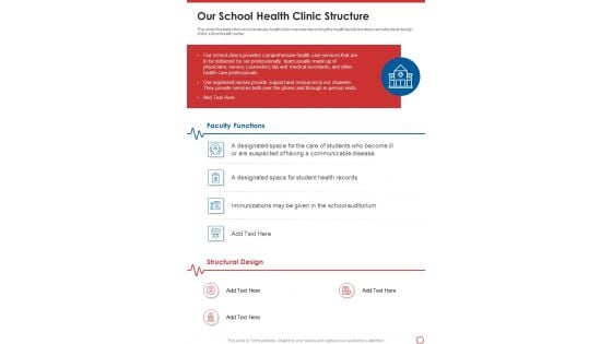 Our School Health Clinic Structure One Pager Documents