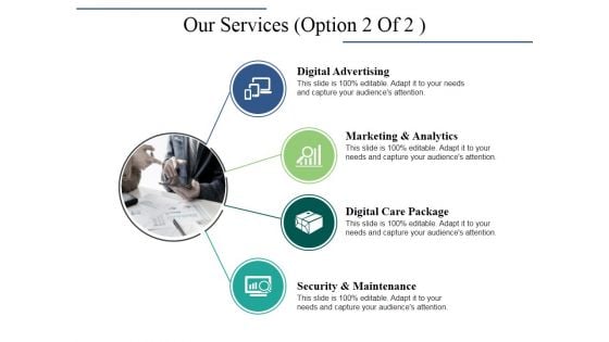 Our Services Template 2 Ppt PowerPoint Presentation Show Design Inspiration