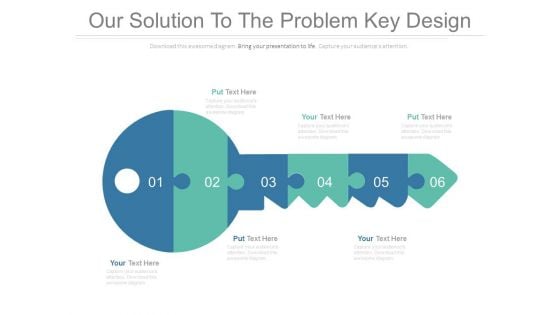 Our Solution To The Problem Key Design Ppt Slides