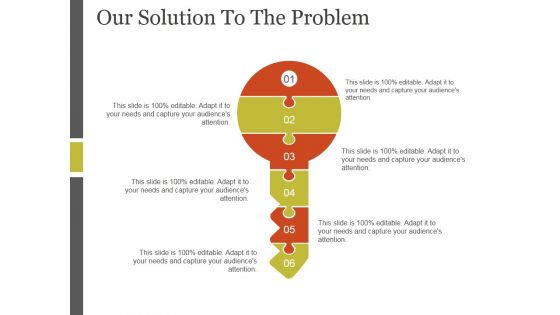 Our Solution To The Problem Template 1 Ppt PowerPoint Presentation Picture