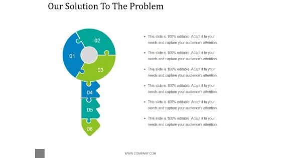 Our Solution To The Problem Template 2 Ppt PowerPoint Presentation Slides