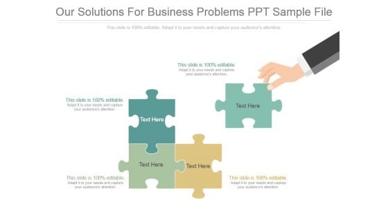 Our Solutions For Business Problems Ppt Sample File