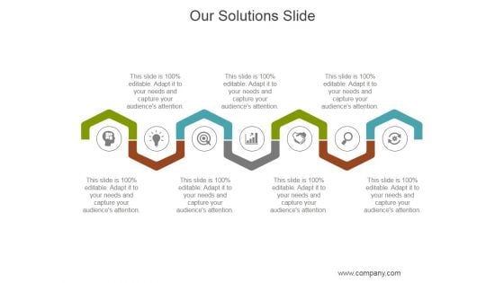 Our Solutions Slide Ppt PowerPoint Presentation Files