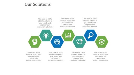 Our Solutions Template 1 Ppt PowerPoint Presentation Summary Pictures