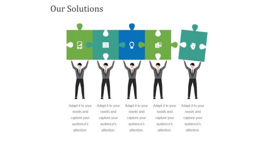 Our Solutions Template 2 Ppt PowerPoint Presentation Slides Format Ideas
