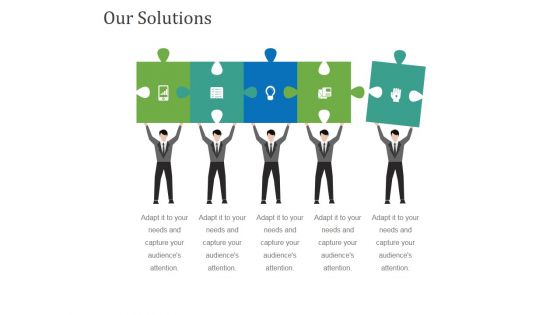 Our Solutions Template 2 Ppt PowerPoint Presentation Slides Format Ideas