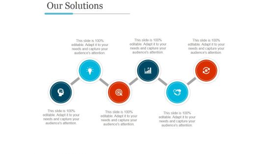 Our Solutions Template Ppt PowerPoint Presentation Professional