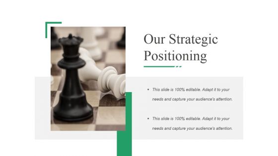 Our Strategic Positioning Ppt PowerPoint Presentation Layouts Icon
