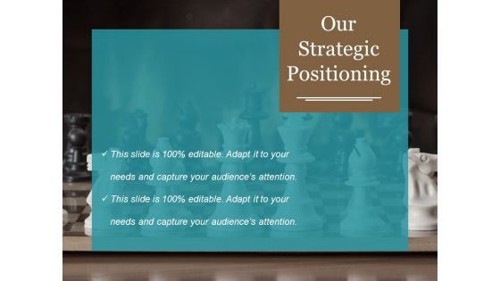Our Strategic Positioning Template 1 Ppt PowerPoint Presentation Summary Demonstration