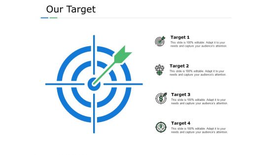 Our Target Arrow Ppt PowerPoint Presentation Inspiration Background