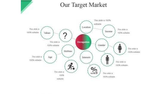 Our Target Market Template Ppt PowerPoint Presentation Outline Summary